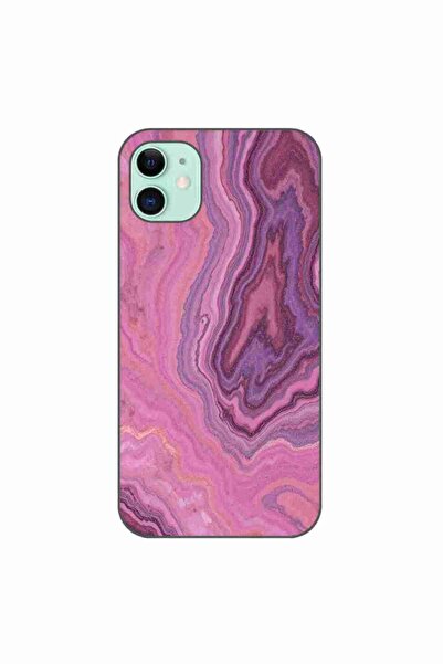 OEM Case compatible with Apple iPhone 11 Silicone Gel Tpu Pattern Pink Quartz...