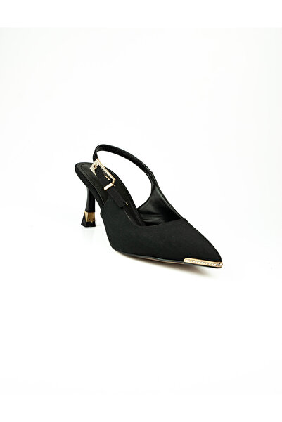 MASSİMA 250 Black Heeled Evening Dress Women's Shoes