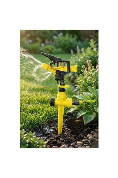 SNA 360° Döner Spring Fıskiye Bahçe Sulama Sprinkleri – Kazıklı Otomatik Çim ...