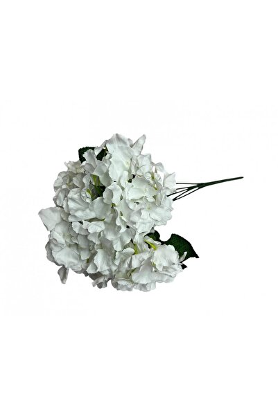 OEM Buchet 5 Hortensii Artificiale Alb Pur