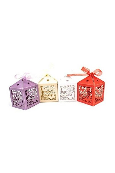 OEM Marturie De Nunta Si Botez Cutie Carton Cu Fluturi 50/Set Grena