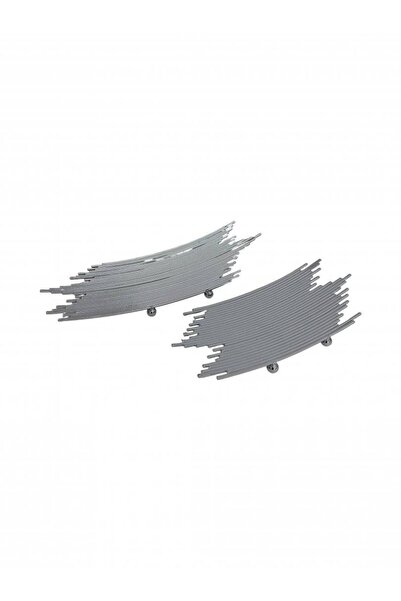 OEM Platouri Metalice Pentru Candy Bar Argintiu 2/Set