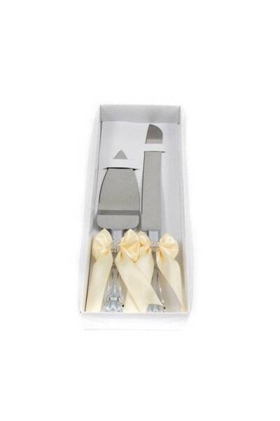OEM Paleta Cu Cutit Pentru Tort Cu Funda Crem