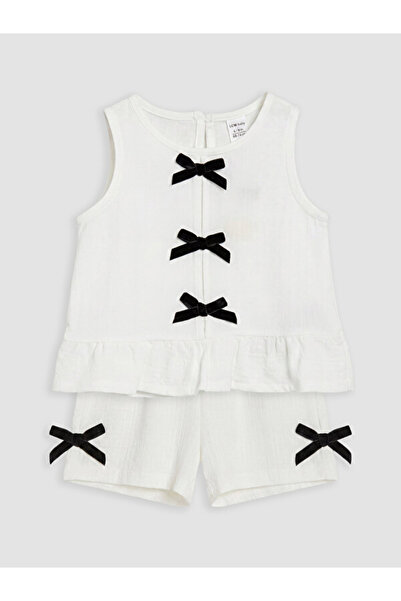 LC Waikiki Timeless Clothing & Timeless Choices Bow Detailed Baby Girl Set