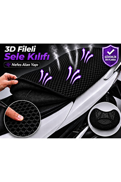 Vi Caro Husa scaun motocicleta Salcano Tiger 100 Husa scaun din plasa 3D Prot...