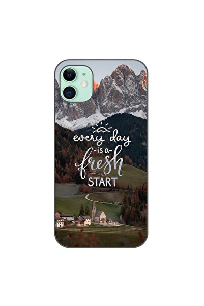 OEM Husa compatibila cu Apple iPhone 11 Silicon Gel Tpu Model Mesaj Fresh Start