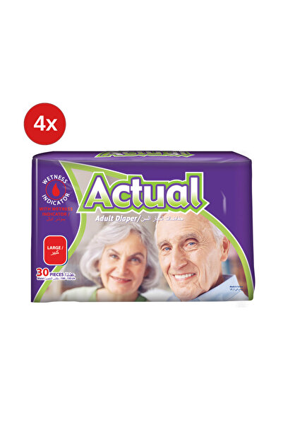 ACTUAL 4x Scutece pentru adulți L - 30 bucăți