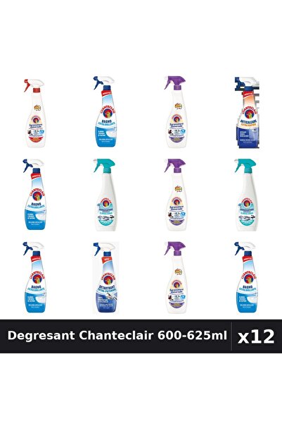 Chanteclair Set 12 Degresant Universal 600-625ml - 7 Arome, Anticalcar, Detar...