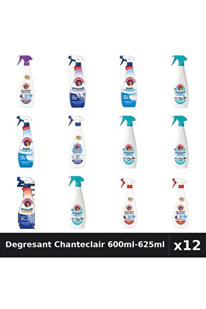 Chanteclair Set 12 Degresant Universal 600ml-625ml - 7 Arome, Anticalcar, Bic...