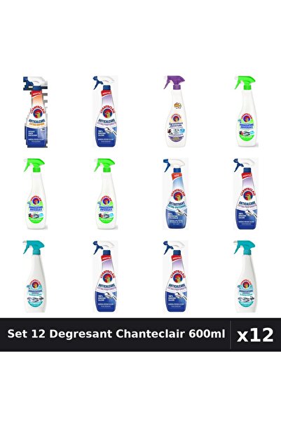 Chanteclair Set 12 Degresant Universal 600ml - Anti-Miros, Extra Parfumat, Ex...