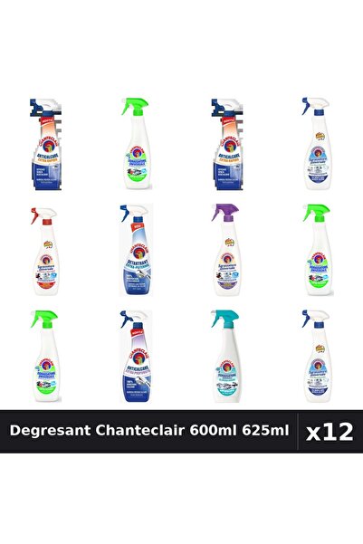 Chanteclair Set 12 Degresant Universal 600ml-625ml - 8 Arome, Anticalcar, Det...