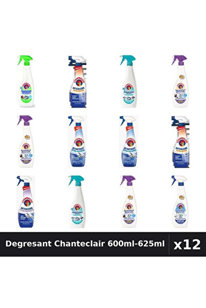 Chanteclair Set 12 Degresant Universal 600ml-625ml - 8 Arome, Anticalcar, Det...