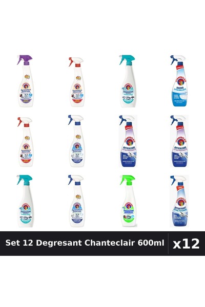 Chanteclair Set 12 Degresant Universal 600ml - Anti-Miros, Bicarbonat, Extra ...