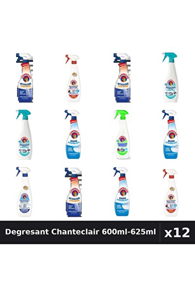 Chanteclair Set 12 Degresant Universal 600ml-625ml - 6 Arome, Anticalcar, Str...