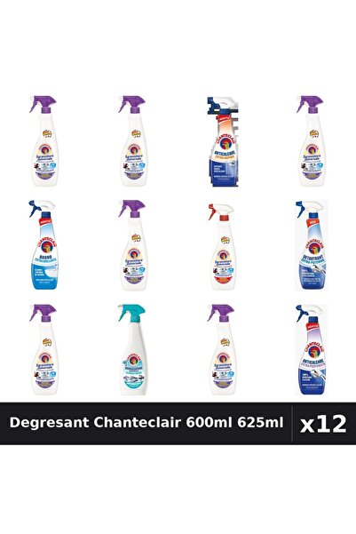 Chanteclair Set 12 Degresant Universal 600ml-625ml - Mosc, Lavanda, Marsilia,...