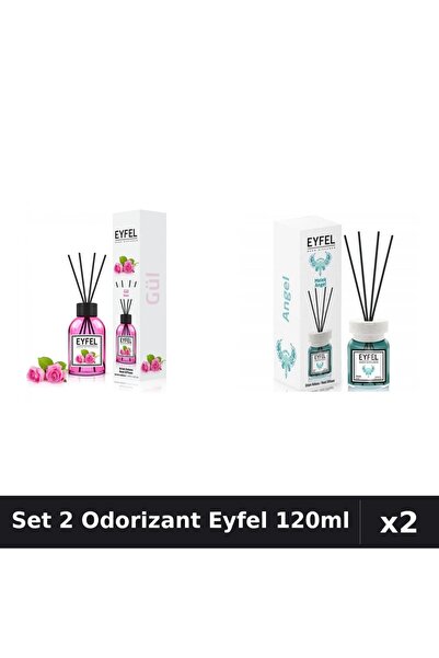 Eyfel Set 2 Odorizante Camera Betisoare, Angel, Trandafir, 120 ml
