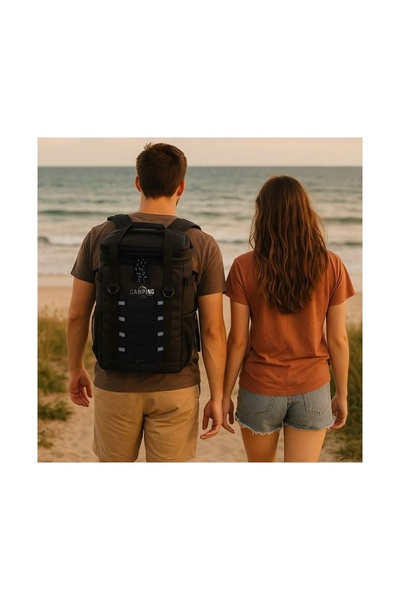 OEM Rucsac Izoterm Negru 32.5x18x47cm - 27L, Ideal pentru Utilizare Zilnică