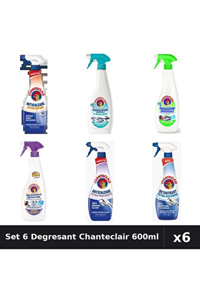 Chanteclair Set 6 Degresant Universal 600ml - Anti-Miros, Extra Parfumat, Ext...