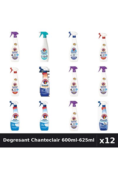 Chanteclair Set 12 Degresant Universal 600ml-625ml - 8 Arome, Anticalcar, Det...