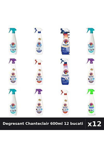 Chanteclair Set 12 Degresant Universal 600ml/625ml - 7 Arome Asortate Curatenie