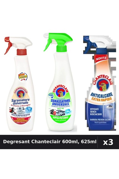 Chanteclair Set 3 Degresant Universal 600ml, 625ml - Marsilia, Lămâie, Antica...