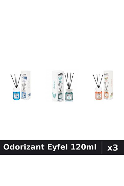 Eyfel Set 3 Odorizant Camera Betisoare 120ml - Cool Water, Angel, Acacia