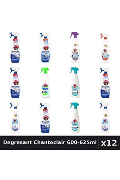 Chanteclair Set 12 Degresant Universal 600-625ml - 7 Arome, Anticalcar, Detar...