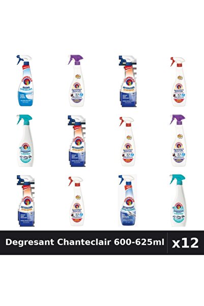 Chanteclair Set 12 Degresant Universal 600-625ml - Lavanda, Marsilia, Anti-Miros