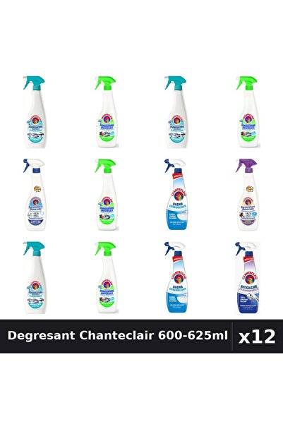 Chanteclair Set 12 Degresant Universal 600-625ml - Lămâie, Bicarbonat, Mosc, ...