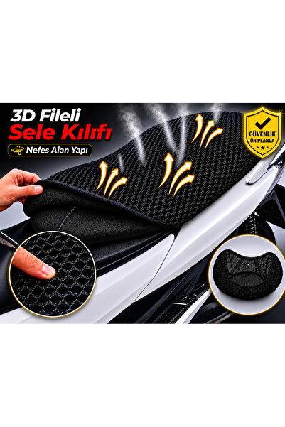 Vi Caro RKS Blade 250 Husă pentru șa de motocicletă Husă pentru șa cu plasă 3...