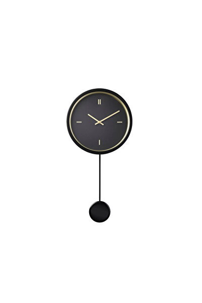 IKEA STURSK duvar saati, siyah-altın rengi, 26 cm