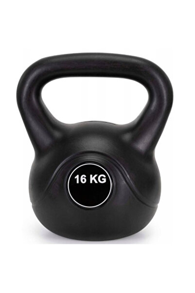SERSIMO Kettlebell 16 kg, ABS casing with cement filling, ergonomic handle, 2...