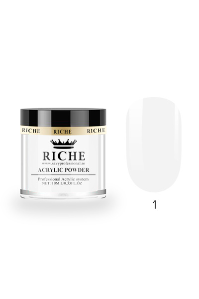 OEM Pudră acrilică, Nr. 01 Transparent, Riche, 10ml