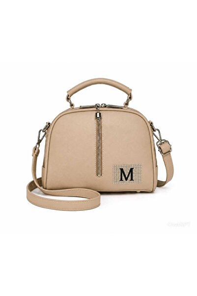 Gernic Beige Dome Crossbody Bag Women - M Monogram Shoulder Bag