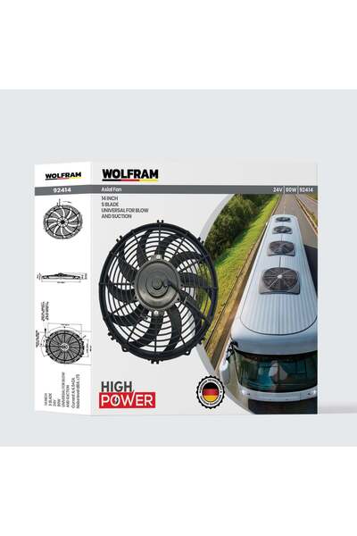 WOLFRAM AXİAL FAN 14 İNCH S KANAT 92414