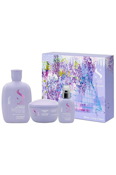 Alfaparf Milano Set Cadou Netezire pentru Par Rebel - Semi Di Lino Smooth Hol...