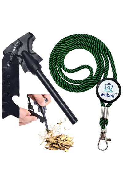 Mardil Aprinzător de foc cu magneziu militar XL 11.7 cm, pentru camping și su...