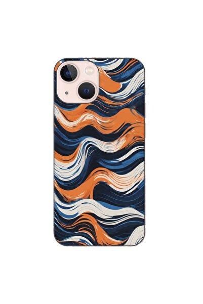 OEM Husa compatibila cu Apple iPhone 13 Mini Silicon Gel Tpu Model Abstract C...