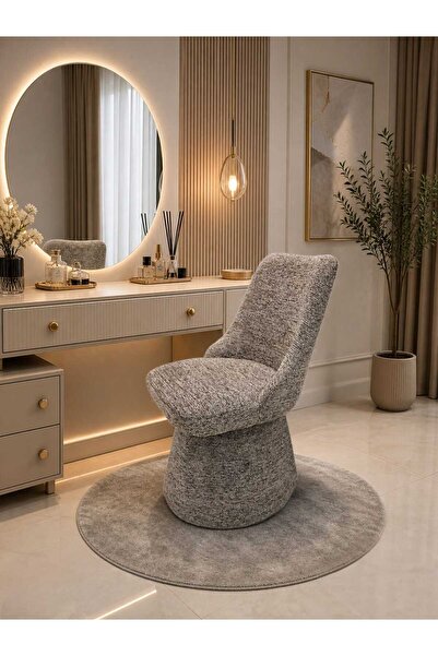 Generic Modern Design Dressing Table Chair with Comfortable Fabric Upholstery