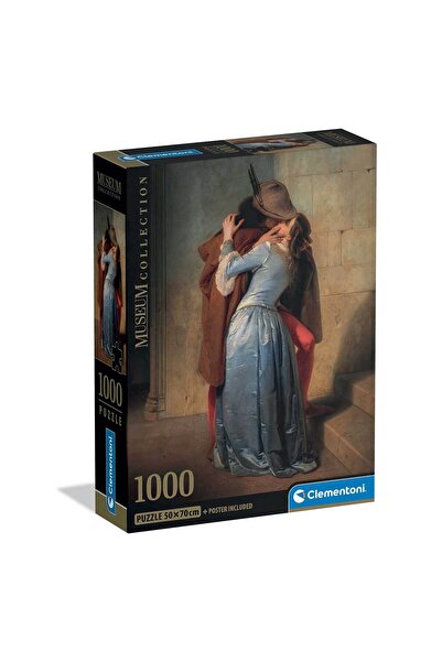 CLEMENTONI Παζλ Museum Collection Hayez: Το Φιλί 1000 τμχ - Compact Box