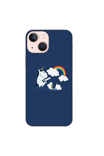 OEM Husa compatibila cu Apple iPhone 13 Mini Silicon Gel Tpu Model Unicorn Ch...