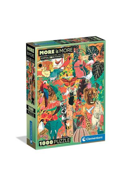 CLEMENTONI Παζλ More is More Collection Animals & Botanics 1000 τμχ - Compact...