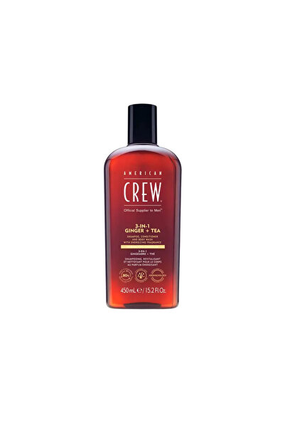 American Crew 3-σε-1 Τεϊόδεντρο, Τζίντζερ, Σαμπουάν Μαλλιών, Μαλακτική Κρέμα ...