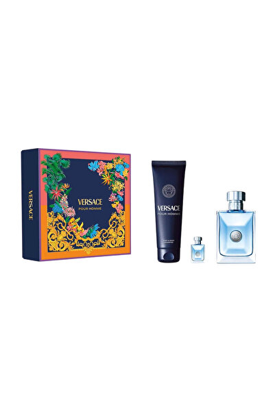 Versace Комплект Versace: Pour Homme, Тоалетна вода, За мъже, 100 мл + Pour H...