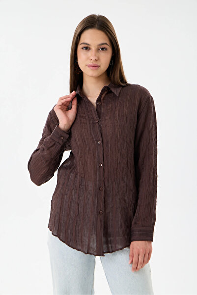 Reji Glittered Striped Shirt