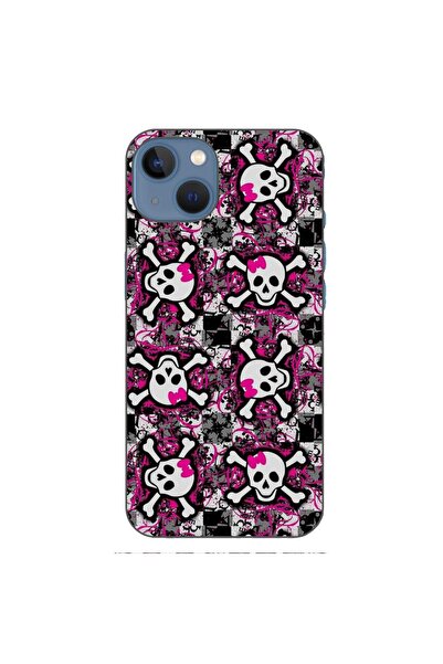 OEM Husa compatibila cu Apple iPhone 13 Silicon Gel Tpu Model Pop Art Skeleton