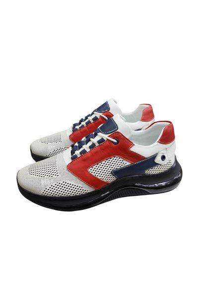 King Shoes Genuine Leather Thick Sole Men's Sneaker