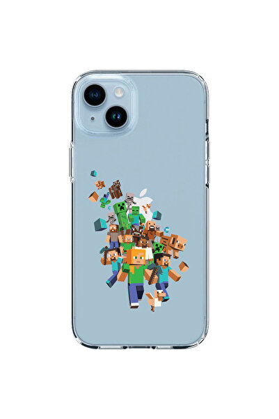 OEM Husa compatibila cu Apple iPhone 14 Plus Silicon Transparenta Model Minec...