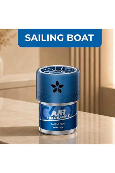 Auto Family FZE Sailing Boat Car Air Freshener 180g – Long Lasting Gel Air Freshener for Car, Home & Office, Odor Eliminator