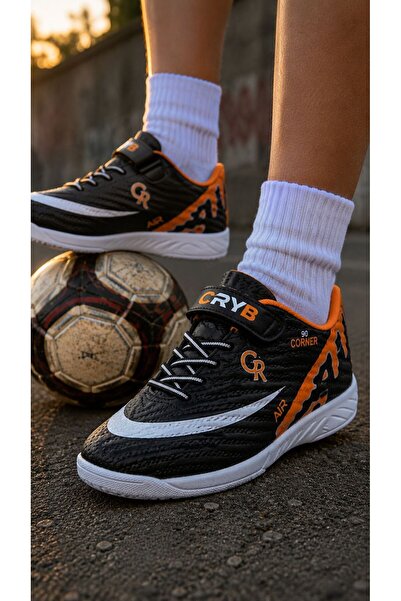 crybrands Velcro λουστρίνι παιδική οδοντωτή σόλα παπούτσια ποδοσφαίρου παπούτ...